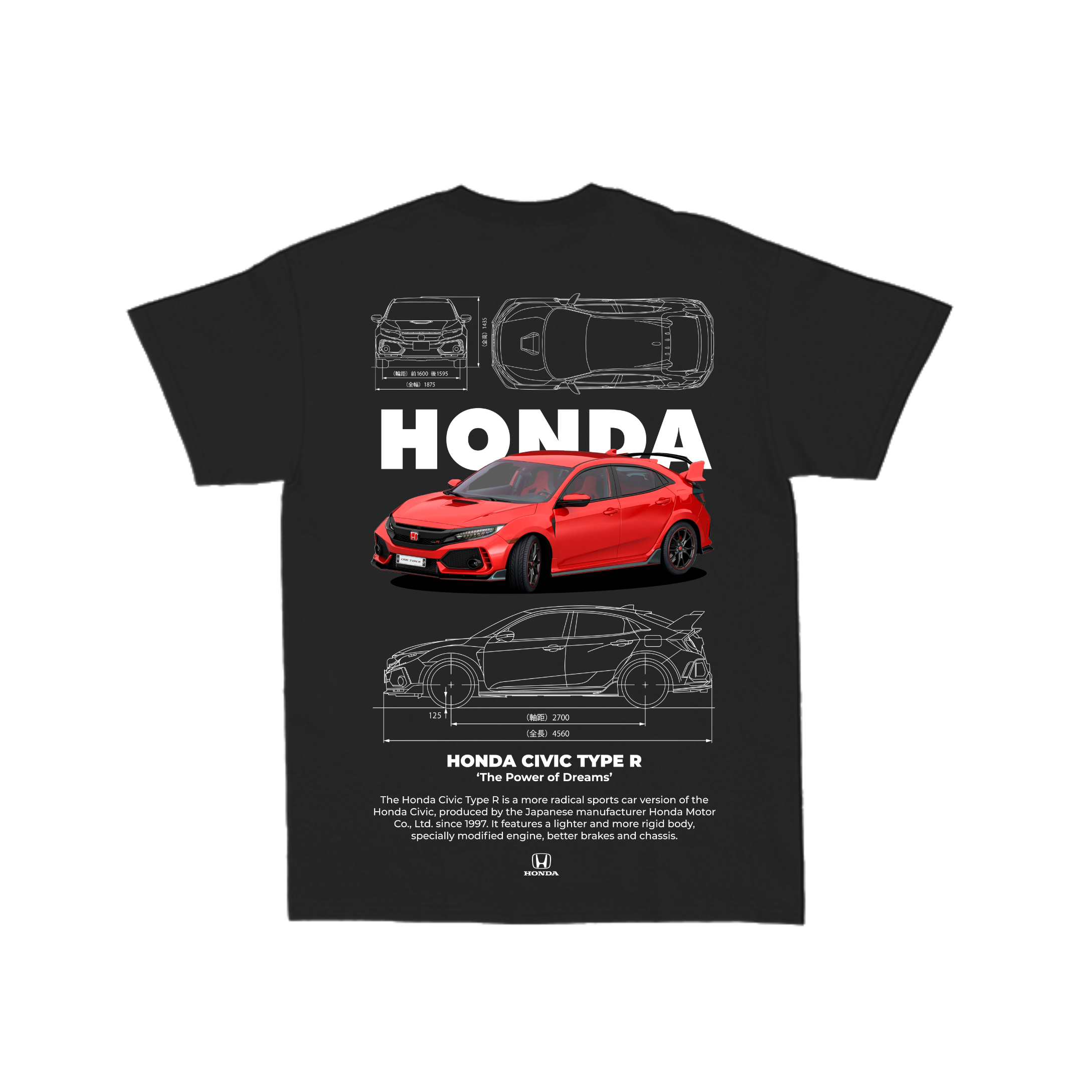 Camiseta Honda Civic Type R