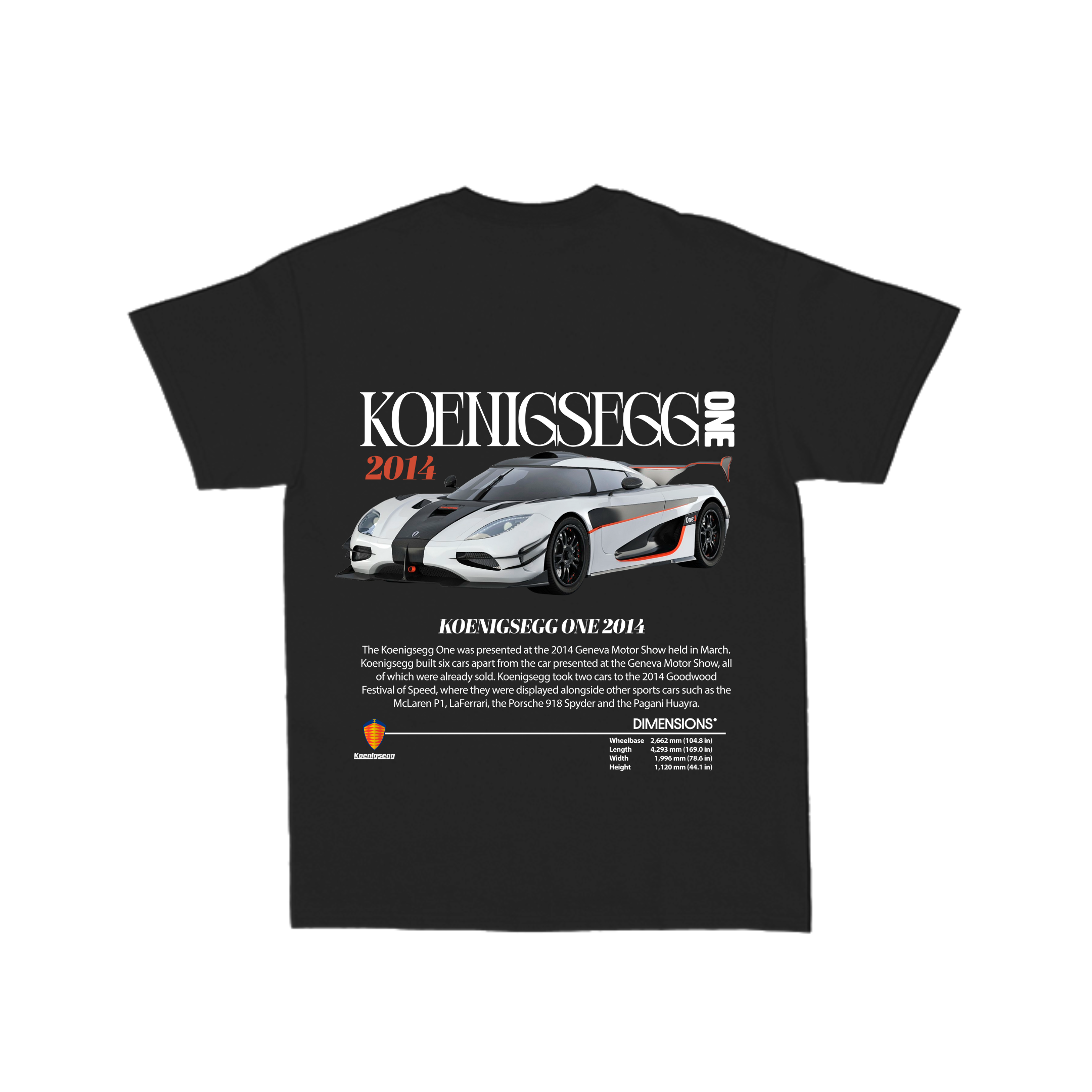 Camiseta Koenigsegg One 2014