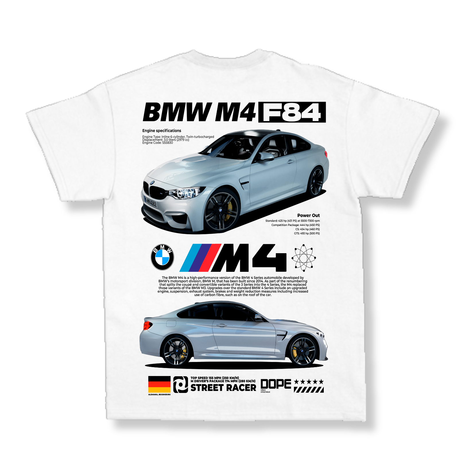 Camiseta Bmw M4 F84