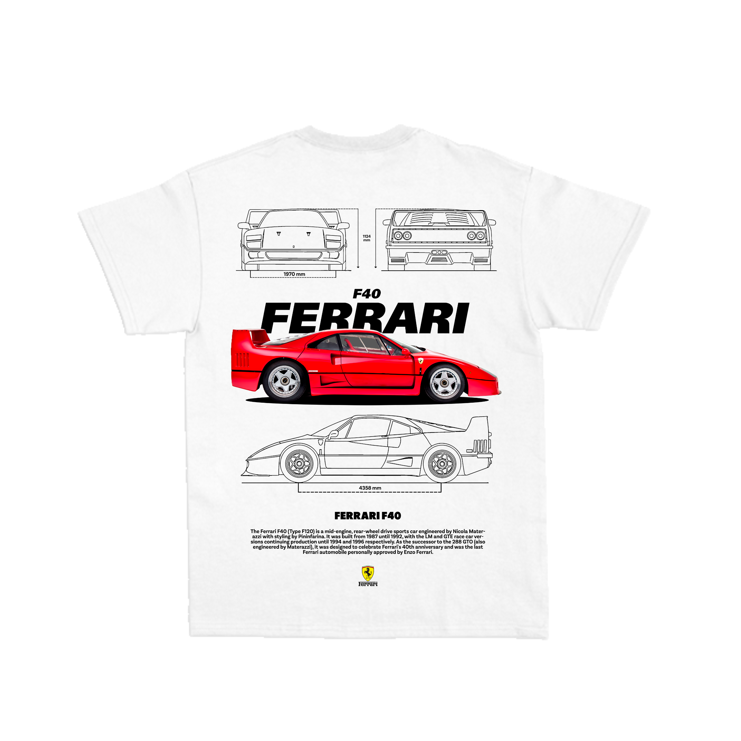 Camiseta Ferrari F40