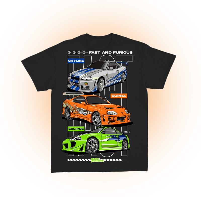 Camiseta Carros Velozes E Furiosos