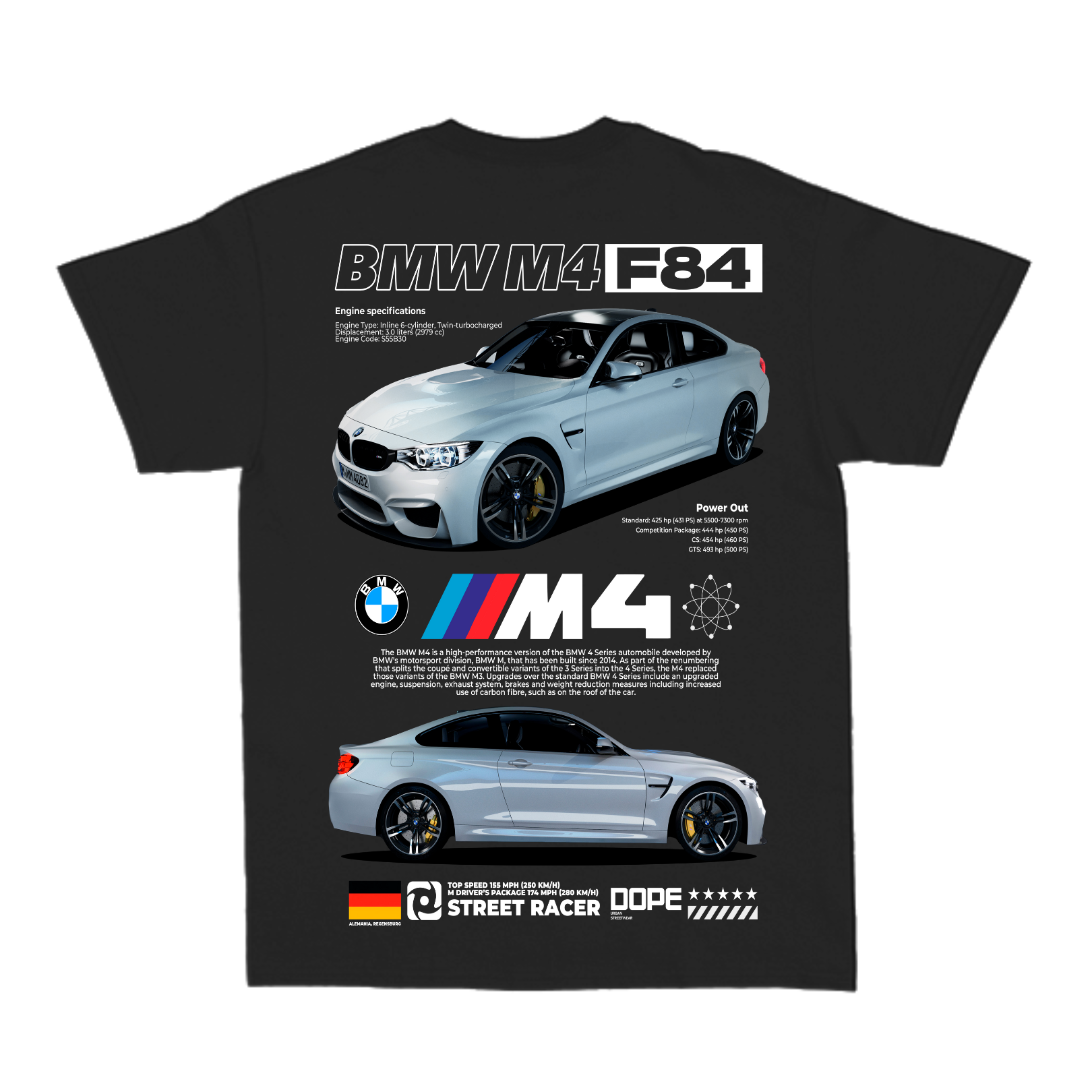 Camiseta Bmw M4 F84