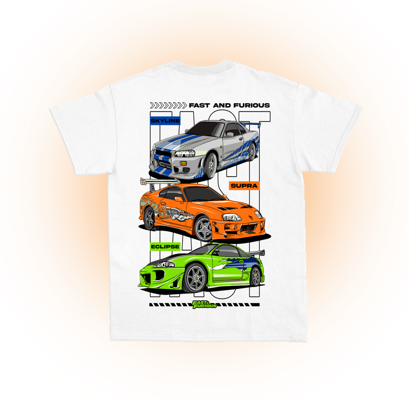Camiseta Carros Velozes E Furiosos